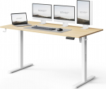 Sense7 Biurko SENSE7 NOJO LIGHT Jasnobrązowo-Białe 140 cmx70 cm