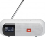 JBL Tuner 2 Portable Bluetooth Speaker with FM/DAB/DAB+ White EU