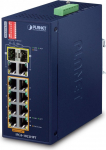 Planet Przełącznik indukcyjny IFGS-1022HPT 8x 100Mb PoE +2 Giga/SFP
