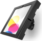 Compulocks Swell iPad 10th-11th (A16) Gen Swell Enclosure Bow Tilting Wall Mount Black - Befestigungskit (Gehause) - freiliegende Front-/Ruckkamera und Sensoren - fur Tablett - Neigen - verriegelbar - Aluminium - Schwarz - Wandmontage - fur Apple 10.
