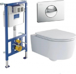 Villeroy&Boch Seinale riputatav WC komplekt Villeroy amp Boch SOUL GB11SOULKOMBIDF (4656HR01+92230900+92248561)