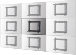 Neomounts Video wall mount WL95-800BL1 POP 42-70 cali 35kg 200x200-600x400