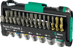 Wera Tool-Check 1, bit set black/green, 38 pieces, including 1/4" bit ratchet