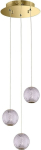 Italux Lampa wisząca Italux Lampa Wisząca LED Rosario 12,6W Złota Italux