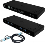 I-Tec CADUA4KDOCKPDB s&uuml;learvuti dokk ja pordireplikaator Juhtmega &uuml;hendatud USB 3.2 Gen 1 (3.1 Gen 1) Type-C Must