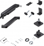 Noname StarTech.com Monitor Desk Mount For 49'' Ultrawide Curved Screen, Max 44lb - zestaw montażowy (ramię sprężynowe, ramię obrotowe, podstawa, uchwyt VESA, montaż C-klemowy 10-80 mm, montaż Tullen 10 - 35 mm) - regulowane ramię z mechaniczną