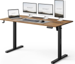 Sense7 Biurko SENSE7 NOJO LIGHT Ciemnobrązowe 140 cmx70 cm
