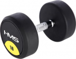 HMS &lrm;&lrm;Hantel HG PRO gumowany 1 x 18 kg