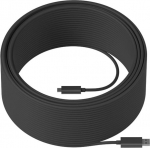 Logitech Kabel USB Logitech USB-A - USB-C 45 m Czarny (939-001805)