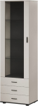 Cama Meble Cama S1 SOHO display cabinet 60x41x192 cashmere + black