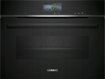 Siemens Piekarnik Siemens Piekarnik kompaktowy Siemens iQ700 z parowarem CS736G1B1 60 x 45 cm Czarny
