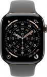 Apple Smartwatch Apple Watch 11 GPS + Cellular 46mm Natural Titanium Sport Band S/M Grafitowy  (MFCW4ZR/A)