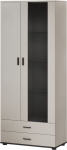 Cama Meble Cama S6 SOHO display cabinet 80x41x192 cashmere + black