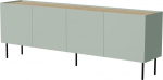 Cama Meble Cama FELLINI chest of drawers 200x40x70 olive + oiled oak top