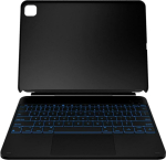 4Kom.pl Etui Typecase Edge + z klawiaturą do     iPad Air 13'' 2024/2025 wł&oacute;kno węglowe
