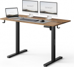 Sense7 Biurko SENSE7 NOJO LIGHT Ciemnobrązowe 120 cmx60 cm