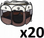 Ender Kojec dla psa/kota 74x74x43cm - brązowy x 20