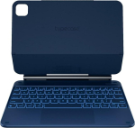 4Kom.pl Etui Typecase Edge z klawiaturą do iPad  Air 11'' 2024/2025 błękitny pacyfik