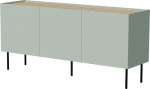 Cama Meble Cama FELLINI chest of drawers 150x40x70 olive + oiled oak top