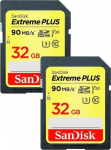 Sandisk Karta SanDisk Extreme Plus SDHC 32 GB + 32 GB Class 10 UHS-I/U3 V30 (SDSDXWT-032G-GNCI2)