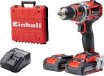 Einhell Cordless Drill TE-CD 18/50 Li BL, 18V (red/black, 2x Li-Ion battery 2.0Ah)