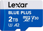 Lexar Karta Lexar Blue Plus MicroSDXC 2 TB Class 10 UHS-I/U3 A2 V30 (LMSBLPL002T-BNANG)