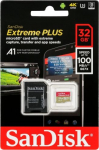 Sandisk Karta SanDisk Extreme Plus MicroSDHC 32 GB Class 10 UHS-I A1 V30 (SDSQXBG-032G-GN6MA)