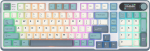 Royal Kludge RK-S98 Light Cloud belaidė klaviatūra | 96%, Hot-swap, Chartreuse switches, US