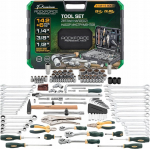 Rockforce Zestaw narzędzi 142+6el. 1/4'', 3/8'' i 1/2'' (6-kątnych i 12-kątnych) (4-36mm)