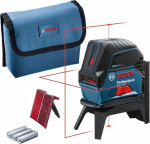 Bosch Laser krzyżowy GCL2-15 czerwony 15 m