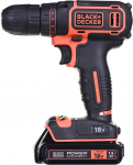 Black+Decker Black & Decker BDCDC18 drill 650 RPM Black, Orange