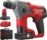 Milwaukee Akumulatorowa młotowiertarka SDS-PLUS M12 FUEL, z walizką, ładowarką i dwoma akumulatorami CH-402X 4933446049