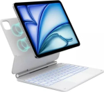4Kom.pl Etui Typecase Edge z klawiaturą do iPad  Air 11'' 2024/2025 biały