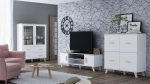 Cama Meble Cama sideboard LOTTA 110 4D white + sonoma oak