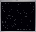 Electrolux EHF46547XK Black Built-in Ceramic 4 zone(s)
