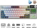 Royal Kludge RK S85 White Night Gaming Keyboard Cloud switch