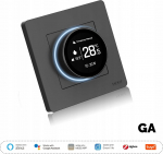 Moes Gridas woda zaw&oacute;r inteligentny termostat ciemny szary ZigBee TUYA ZHT-SR-GA-GY-MS (6974246478487)