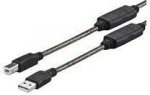 Vivolink Kabel USB VivoLink USB-A - micro-B 15 m Czarny (PROUSBAB15)