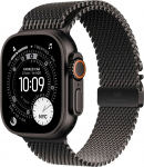 Apple Smartwatch Apple Watch Ultra 3 GPS + Cellular 49mm Black Titanium / Titanium Milanese Loop L Czarny (MF1T4ET/A)