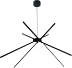 Maxlight Lampa wisząca MAXlight Loftowa LAMPA wisząca SPIDER P0412 Maxlight metalowa OPRAWA pręty LED 33W 3000K zwis czarny