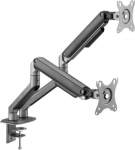 Gembird Desk mount 2 screens 17-32 inches 9kg grey
