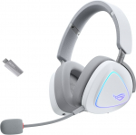 Asus ROG Delta II K&otilde;rvaklapp Juhtmega &uuml;hendatud & juhtmevaba Peav&otilde;ru M&auml;ngimine USB t&uuml;&uuml;p-C Bluetooth Valge