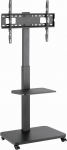 Gembird TVS-75S-02 TV floor stand with caster wheels, 37" - 75", black