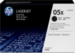 HP 05X 2-pack High Yield Black Original LaserJet Toner Cartridges
