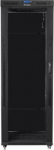 Lanberg Installation cabinet rack 19 42U 800x1000 black, glass door lcd (Flat pack)