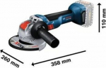 Bosch Szlifierka Bosch Kątowa X-LOCK GWX 18V-10 06017B0100