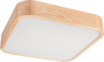 Lamkur Oak Square 48888 plafon lampa sufitowa 4x15W E27 dąb