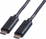 Roline Kabel USB Roline microUSB - microUSB 0.3 m Czarny (JAB-2370359)