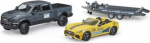 Bruder Auto Dodge RAM 2500 Power Wagon with a tow truck