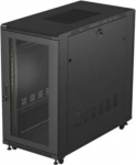 Lanberg 19" 22U 600x1200 black floor-standing rack cabinet with perforated doors (flat pack)